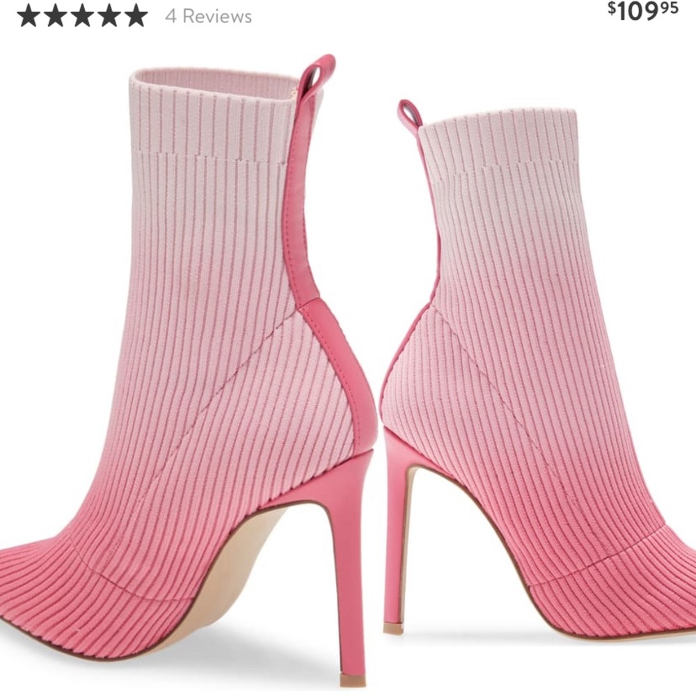 Pink sock bootie